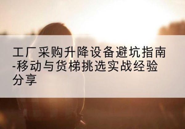 鹤岗移动式升降机怎么选-工厂采购升降设备避坑指南-移动与货梯挑选实战经验分享